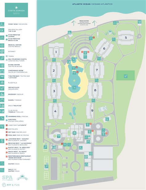 map of costa dorada resorts